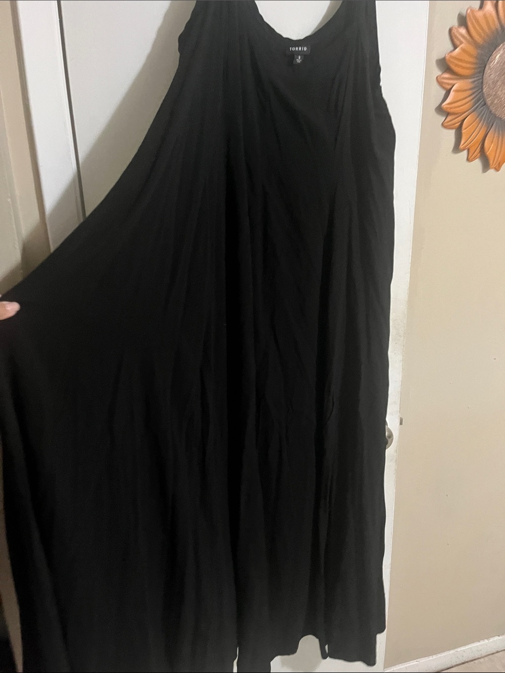 torrid Black Maxi Slip Dress with V-Neck - Picture 2 of 2